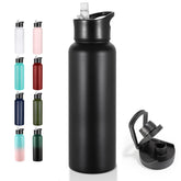 VEGOND 40 oz insulated bottle body keeps beverages cold for 24 hours.