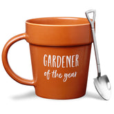 VELENTI Gardener coffee mug plant pot design, a charming gift for plant lovers.