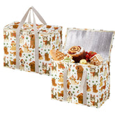 VENO Christmas cooler bag with insulated lid keeps cold items secure on travel