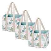 VENO three-pack bag stands upright with a hard bottom for stable loading