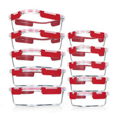 VERONES 34oz glass container with locking lid for organized meal prep