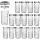 VERONES 12 oz mason jar seen from the front, perfect for jam storage and gifting