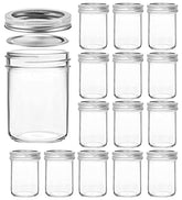 VERONES 8oz mason jar with a closed lid for jam or honey storage