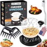 VERSALINES 3-layer shredder with removable tray for quick, mess-free shredding.