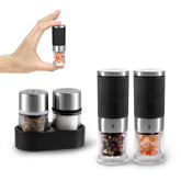 VEVOK CHEF mini salt grinder in travel kit for on-the-go seasoning.