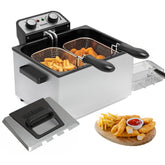 Vexon deep fryer 1800W with 5L capacity, ideal for family meals.