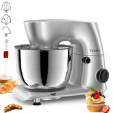 Vezzio stand mixer with 6qt stainless bowl for versatile small-batch projects