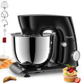 Vezzio stand mixer with 6 qt bowl for family baking and easy cleanup.
