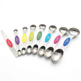 Vfuni magnetic spoons nest together for easy, clutter-free storage.