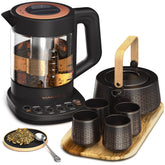 Vianté luxury tea set: kettle with infuser for precise loose-leaf brewing