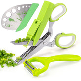 VIBIRIT 5-blade herb scissors for fast herb chopping.
