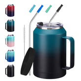 VICKNIY 32oz mug tumbler with handle for easy on‑the‑go transport.