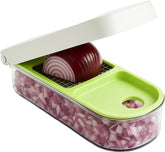 Vidalia Chop Wizard with stainless steel blade for precise, quick chopping.