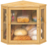 ViewCare corner bread box front view keeps counter organized and bread visible.