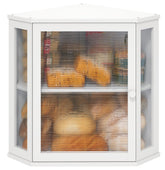 ViewCare corner bread box with two layers keeps bread organized on the counter.
