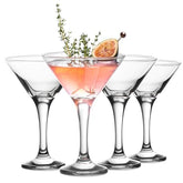 Vikko martini glasses set shows crystal clarity for elegant cocktails