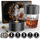 Vilupvie electric whiskey smoker kit with heating rod for flameless aroma at home