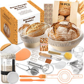 VIMERPA nine-inch round banneton basket for artisan dough shaping