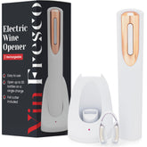 VIN FRESCO rechargeable wine bottle opener on charging base for easy cork removal.