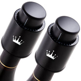 VINABON vacuum wine stopper set in a two-pack preserves freshness longer.