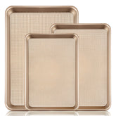 Vinino square texture surface enhances non-stick release and even browning.