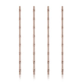 Viski Bamboo Copper Straw Set offers reusable elegance for tiki-inspired cocktails.