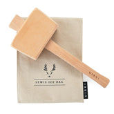 Viski Lewis ice bag and mallet set for professional-grade crushed ice.