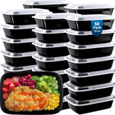vivigu 50-pack meal prep containers 38 oz, ideal for organized weekly meals.