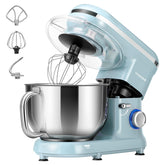 VIVOHOME 660W blue stand mixer ready for dough and batter prep