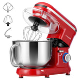 VIVOHOME red stand mixer in full view for large-batch dough and batter prep