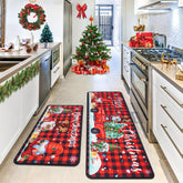 Voanos Christmas kitchen mat 17x30 front-sink with festive spill protection