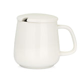 VOBAGA 15oz ceramic mug with lid and flat bottom for steady heat retention.