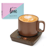 VOBAGA coffee mug warmer set with 11oz mug keeps beverages warm all day.