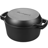 Vorringard 5qt double Dutch oven with lid illustrating versatile baking and slow-cooking use