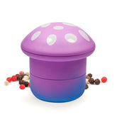 VOVOH mushroom grinder front view in gradient purple for easy spice grinding.