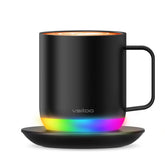 VSITOO S6 Plus mug front view highlights 12oz capacity for everyday coffee enjoyment