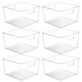 Vtopmart clear storage bin with handle for easy pantry access