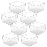 Vtopmart 8-pack extra-large clear bin for pantry organization with easy visibility.