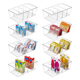 Vtopmart 8-pack food storage bins for pantry organization