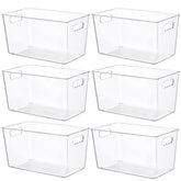 Vtopmart clear plastic bin in fridge keeps produce organized and visible