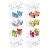 Vtopmart food packet organizer bin crystal-clear view for fast packet spotting.