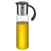 Vucchini olive oil dispenser with auto flip lid for effortless one-handed pouring