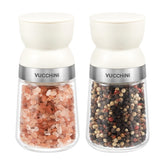 Vucchini salt and pepper grinders with ergonomic double-sphere design for comfortable grinding