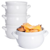 Vumdua 16oz soup bowls with handles for easy oven-to-table serving.