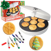 Waffle Wow Christmas waffle maker shown for festive breakfasts and decorating fun