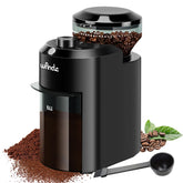 Wancle electric burr grinder top view highlighting compact design for space-saving kitchens