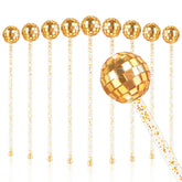 WANGDEFA disco ball drink stirrers add festive sparkle to cocktails