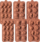 Warm Time dinosaur molds 2-piece set for easy chocolate shaping and candy making.