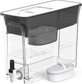 Waterdrop 35-Cup Slim Dispenser front view showing compact design that fits most refrigerators.