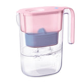 Waterdrop alkaline pitcher pink front view shows stylish hydration option.